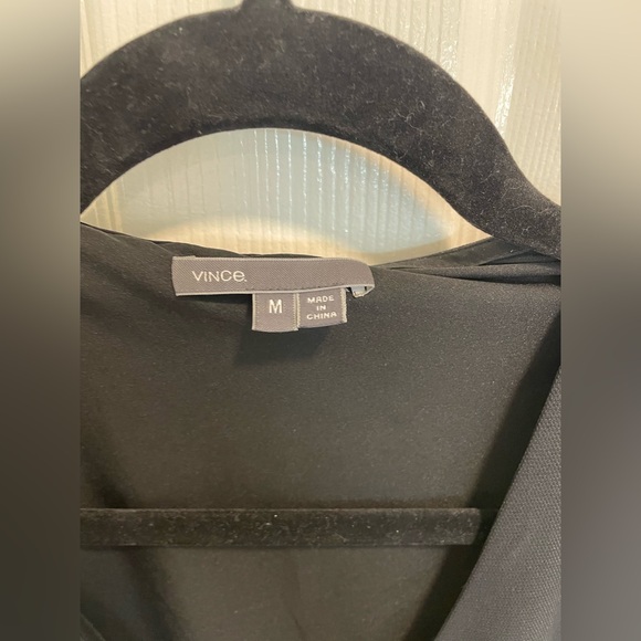 Vince Charcoal V-Neck Dress with pockets - Picture 3 of 6